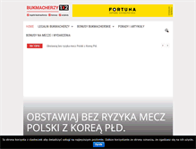 Tablet Screenshot of bukmacherskie1x2.pl